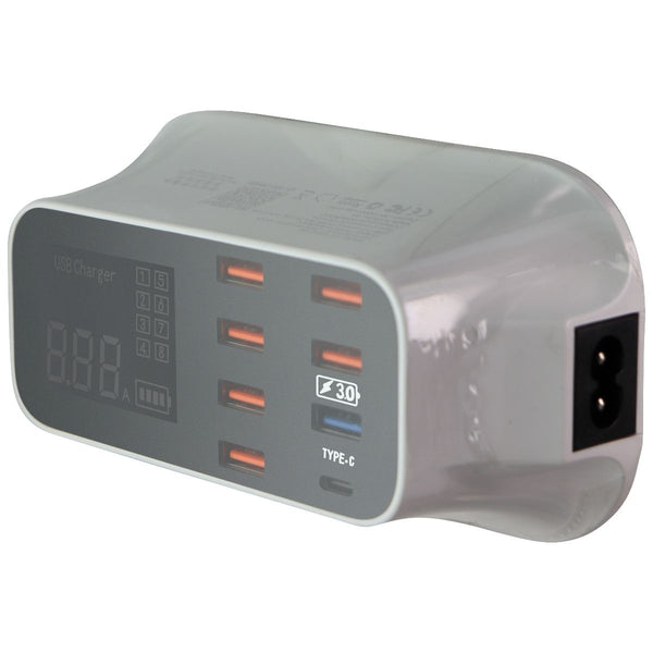 Shenzhen 40W Digital Display USB Power Charger with 7 USB Ports and 1 USB-C - Shenzhen - Simple Cell Shop, Free shipping from Maryland!