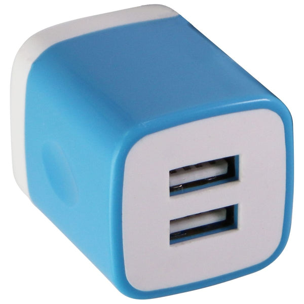 Universal (5V/2.1A) Dual USB Charger Travel Adapter - Blue/White (PT-WC-13) - Unbranded - Simple Cell Shop, Free shipping from Maryland!
