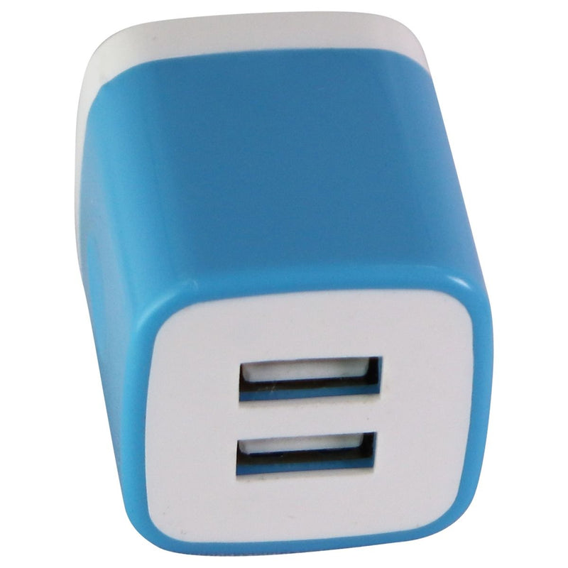 Universal (5V/2.1A) Dual USB Charger Travel Adapter - Blue/White (PT-WC-13) - Unbranded - Simple Cell Shop, Free shipping from Maryland!