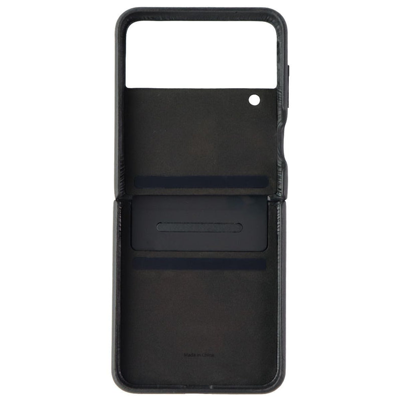 Samsung Flap Leather Cover for Samsung Galaxy Z Flip4 - Black - Samsung - Simple Cell Shop, Free shipping from Maryland!