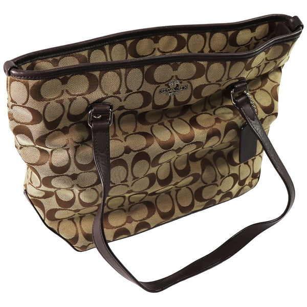 Coach New York Carry Tote Handbag - Light Brown/Brown - Coach - Simple Cell Shop, Free shipping from Maryland!