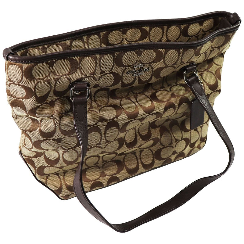 Coach New York Carry Tote Handbag - Light Brown/Brown - Coach - Simple Cell Shop, Free shipping from Maryland!