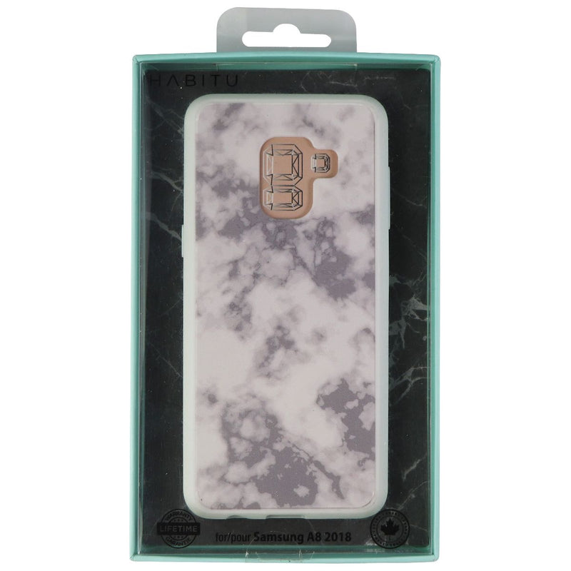 Habitu Slim Shell Case for Samsung Galaxy A8 (2018) - White Marble - Habitu - Simple Cell Shop, Free shipping from Maryland!