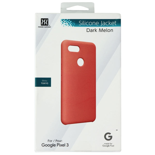 Power Support Silicone Jacket Series Case for Google Pixel 3 - Dark Melon - Power Support - Simple Cell Shop, Free shipping from Maryland!