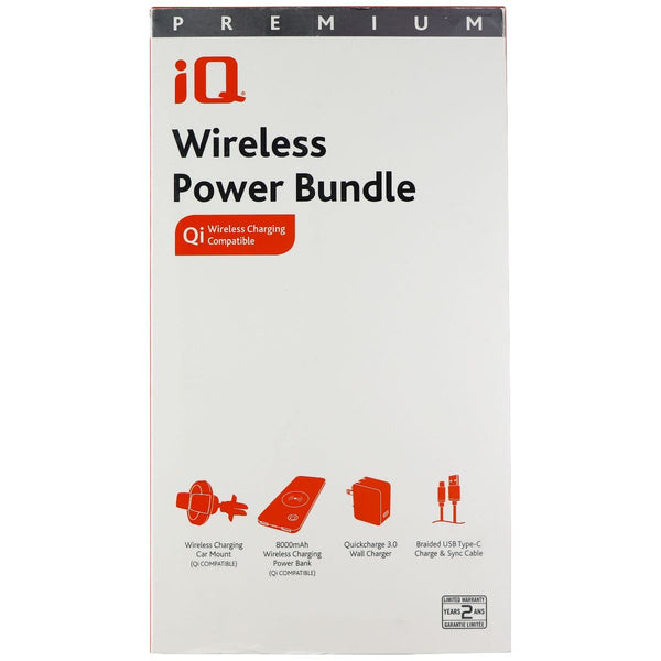 iQ Wireless Power Bundle with Car Mount/Power Bank/Wall Charger + USB-C Cable - iQ - Simple Cell Shop, Free shipping from Maryland!