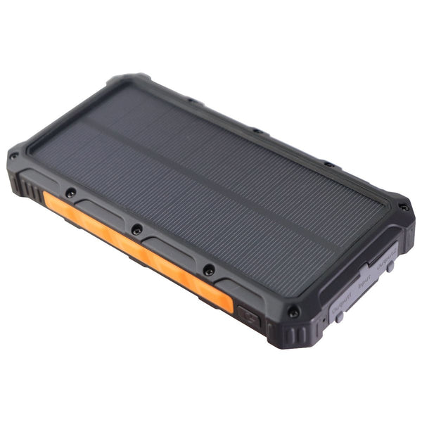 ToughTested 10,000mAh Portable Solar Charging USB-C Power Bank - Black/Orange - TOUGHTESTED - Simple Cell Shop, Free shipping from Maryland!