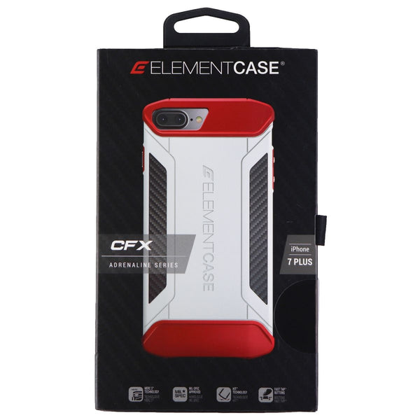 Element Case CFX Adrenaline Series Case for iPhone 8 Plus / 7 Plus - White/Red - Element Case - Simple Cell Shop, Free shipping from Maryland!
