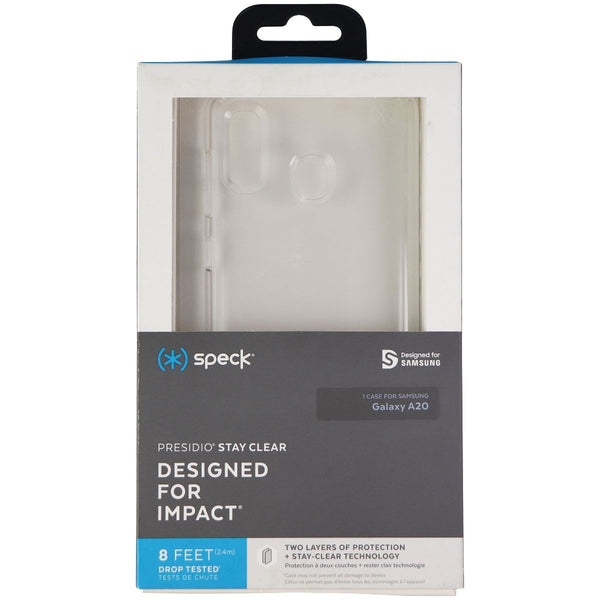Speck Presidio Stay Clear Series Case for Samsung Galaxy A20 Smartphone - Clear - Speck - Simple Cell Shop, Free shipping from Maryland!