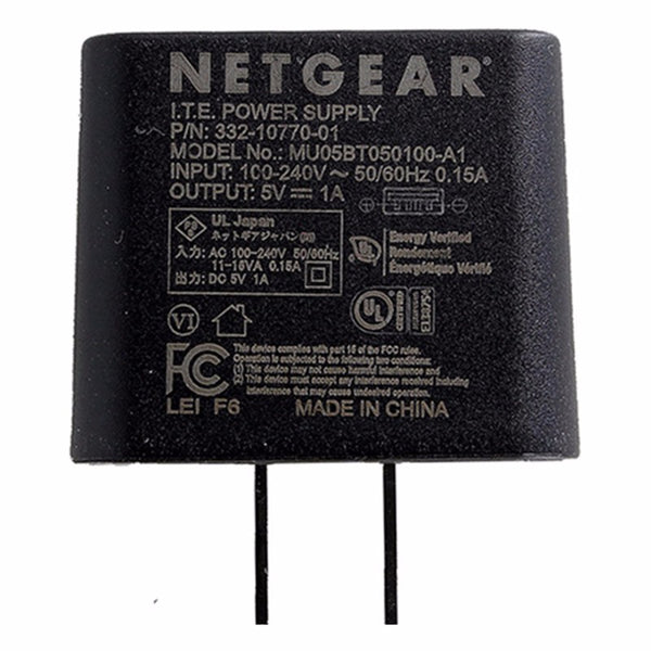 Netgear (MU05BT050100-A1) 5V 1A Wall Adapter for USB Devices - Black