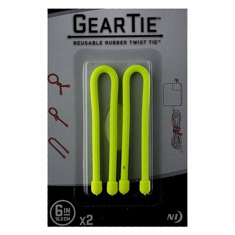 Nite Ize GearTie Reusable Rubber Twist Tie 6&