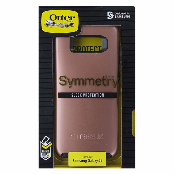 OtterBox Symmetry Case Cover For Samsung Galaxy S8 - 77-54710- Pink Gold / Black - OtterBox - Simple Cell Shop, Free shipping from Maryland!