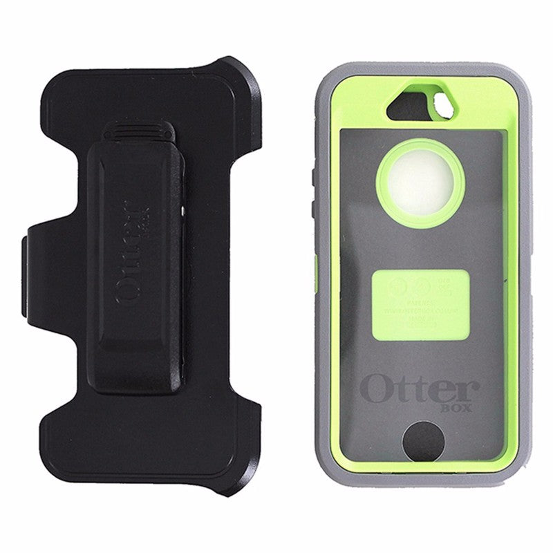 Otterbox Defender Case for Apple iPhone 5/5S/SE - Light Gray and Neon Green - OtterBox - Simple Cell Shop, Free shipping from Maryland!