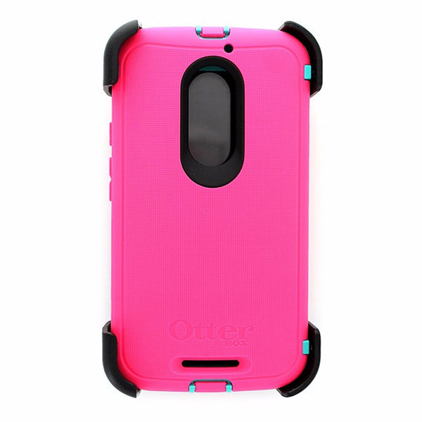 OtterBox Defender Series Case for Motorola Moto X 2nd Gen Pink and Teal *Cover - OtterBox - Simple Cell Shop, Free shipping from Maryland!