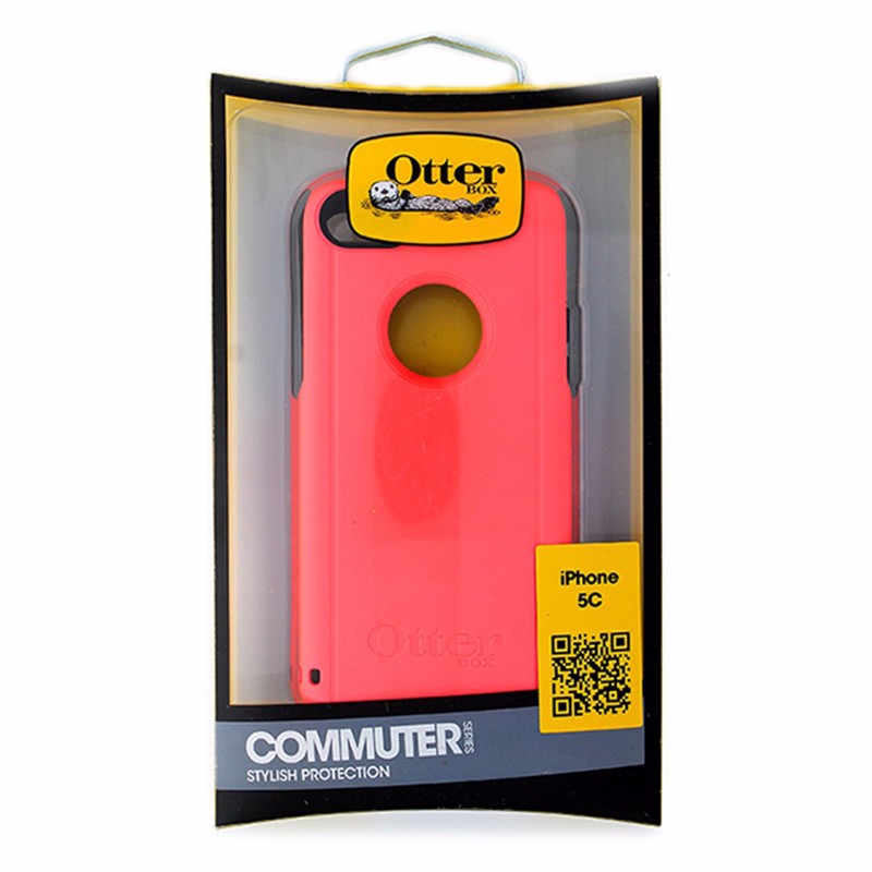 OtterBox Commuter Case for iPhone 5C Grapefruit and Grey * Cover OEM Original - OtterBox - Simple Cell Shop, Free shipping from Maryland!