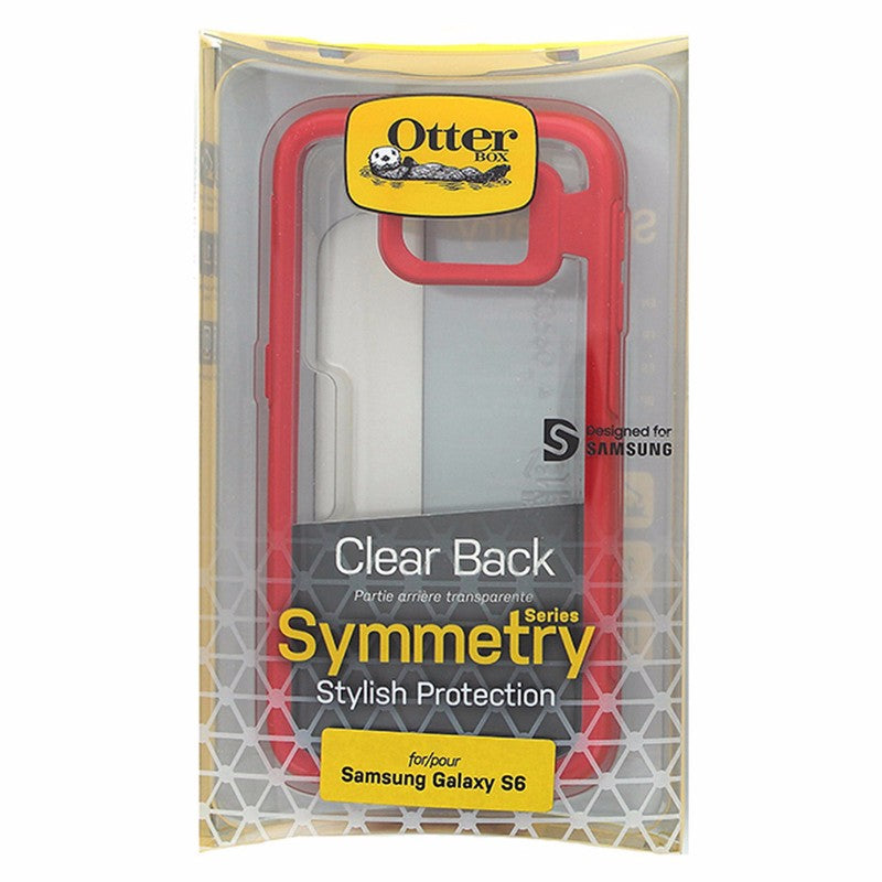 OtterBox Symmetry Case for Samsung Galaxy S6 Clear w/ Red Trim *Cover - OtterBox - Simple Cell Shop, Free shipping from Maryland!