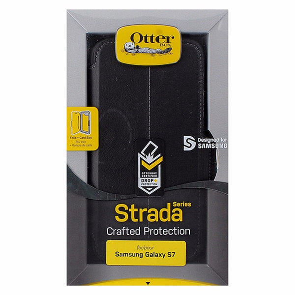 OtterBox Strada Series Leather Wallet Case for Samsung Galaxy S7 - Black - OtterBox - Simple Cell Shop, Free shipping from Maryland!