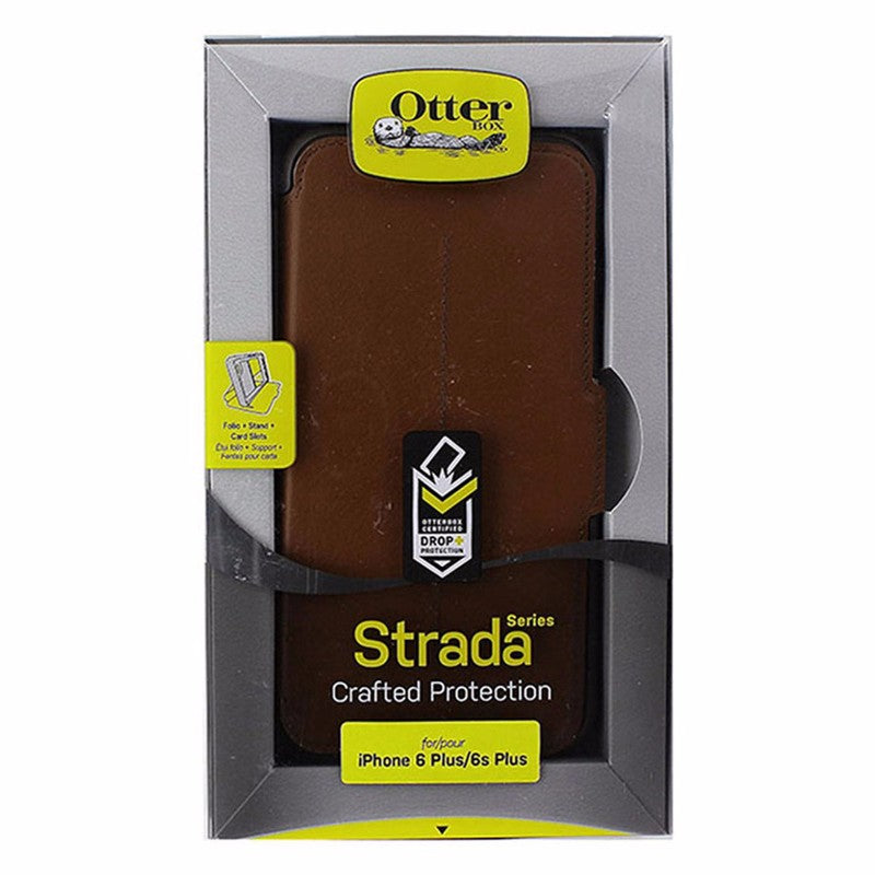 OtterBox Strada Series Leather Wallet Case for iPhone 6 Plus/6s Plus - Brown - OtterBox - Simple Cell Shop, Free shipping from Maryland!
