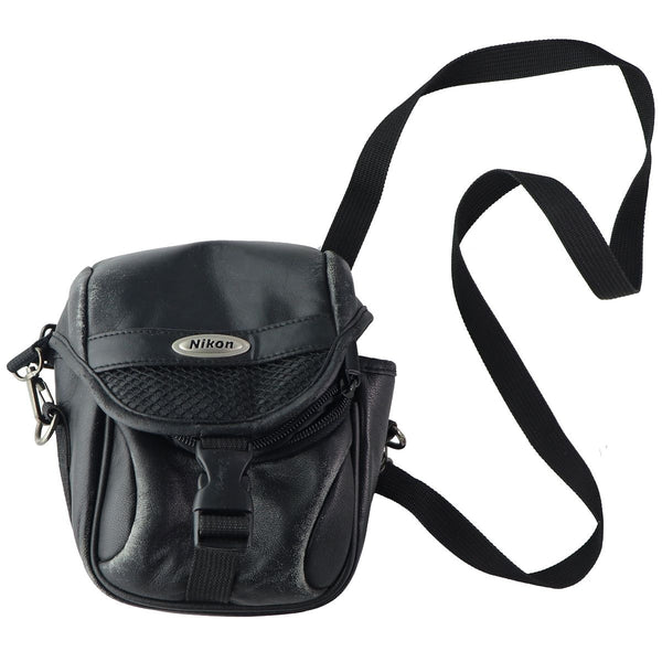 Nikon Small Soft Leather Case Camera Bag with Shoulder Strap - Black (5523) - Nikon - Simple Cell Shop, Free shipping from Maryland!