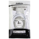 Acellories (3-Ft) Lightning 8-Pin to USB Charge/Sync MFi Certified Cable - White - Acellories - Simple Cell Shop, Free shipping from Maryland!