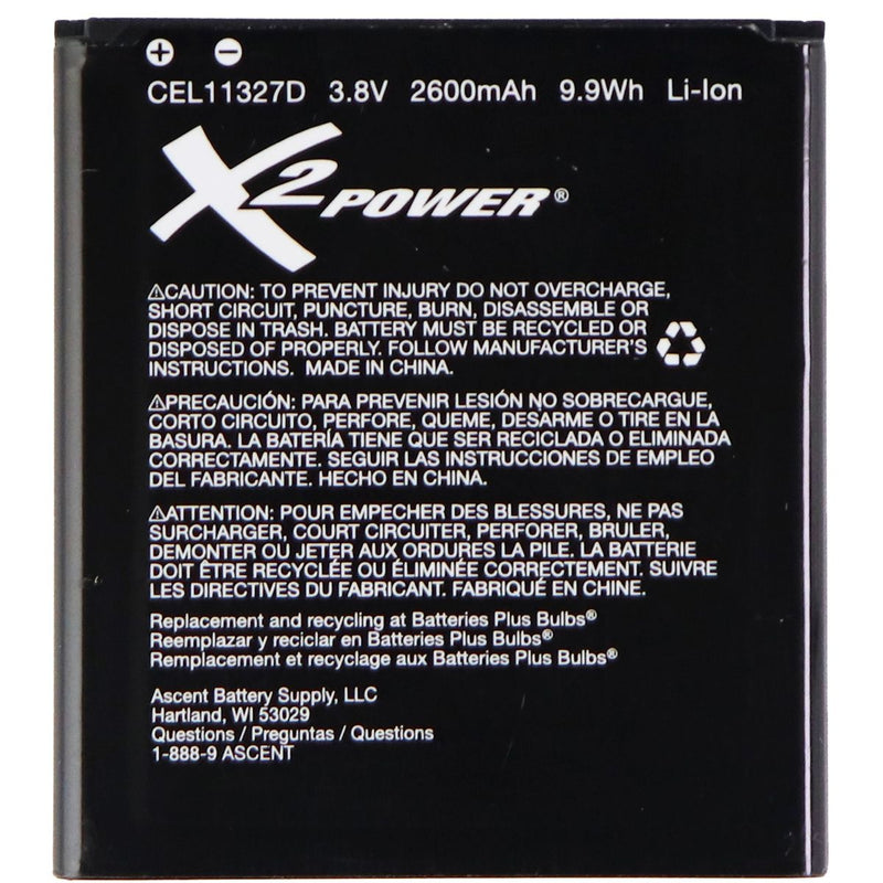 X2Power Replacement Battery (CEL11327D) - Black - X2Power - Simple Cell Shop, Free shipping from Maryland!