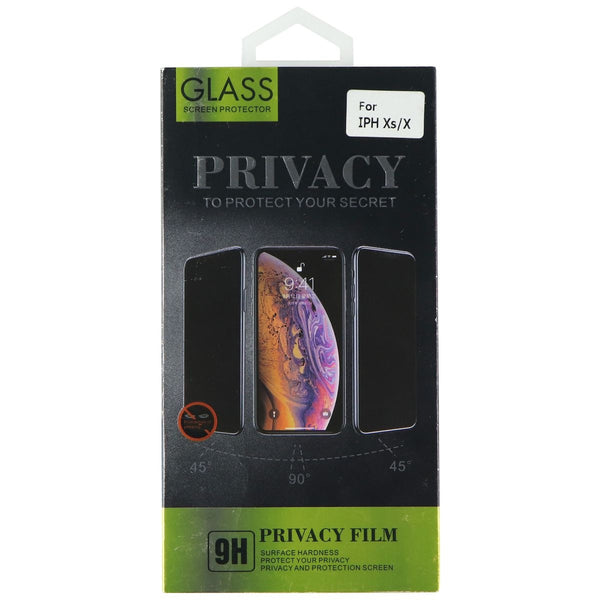 Privacy Film Glass Screen Protector for iPhone Xs/X - Black - Unbranded - Simple Cell Shop, Free shipping from Maryland!