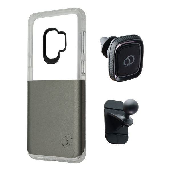 Nimbus9 Ghost2 Series Case AND Magnet Mount for Samsung Galaxy S9 - Gray/Clear - Nimbus9 - Simple Cell Shop, Free shipping from Maryland!