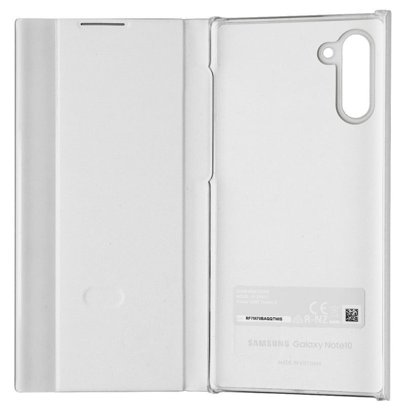 S-View Flip Cover Case for Samsung Galaxy Note10 Cell Phones - White