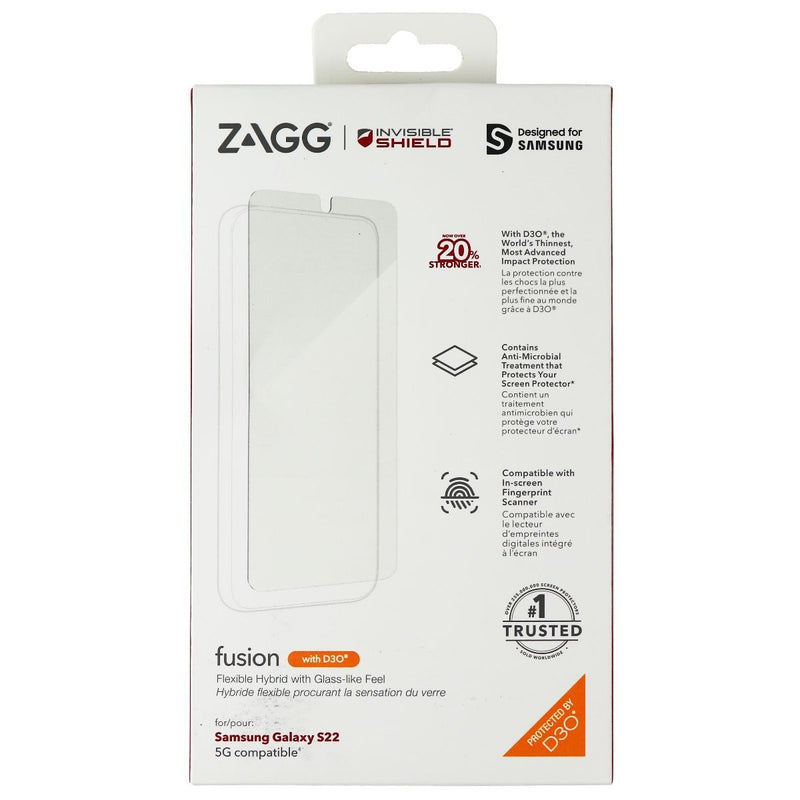 ZAGG InvisibleShield Fusion Screen Protector with D3O for Samsung Galaxy S22 - Zagg - Simple Cell Shop, Free shipping from Maryland!