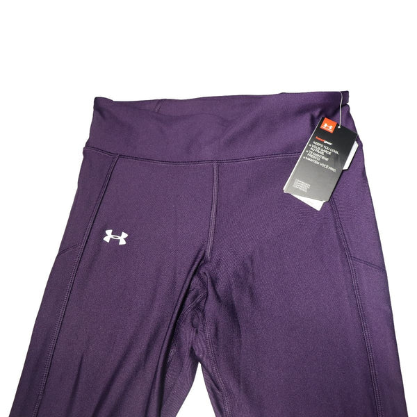 Under Armour Womens HeatGear Compression Reflective Leggings - Purple / Medium - Under Armour - Simple Cell Shop, Free shipping from Maryland!
