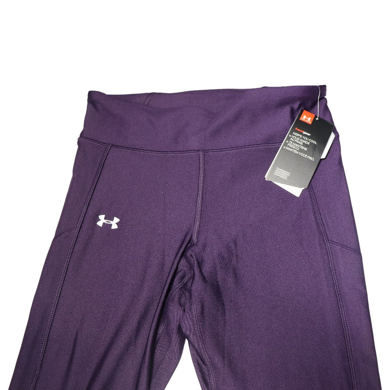 Under Armour Womens HeatGear Compression Reflective Leggings - Purple / Medium - Under Armour - Simple Cell Shop, Free shipping from Maryland!