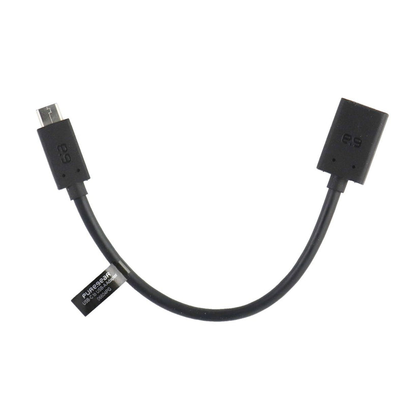 PureGear 5-inch USB-C to USB-A Adapter Cable - Black - PureGear - Simple Cell Shop, Free shipping from Maryland!