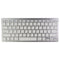 Wireless Compact Bluetooth Keyboard for PC/Windows & More - Silver/White