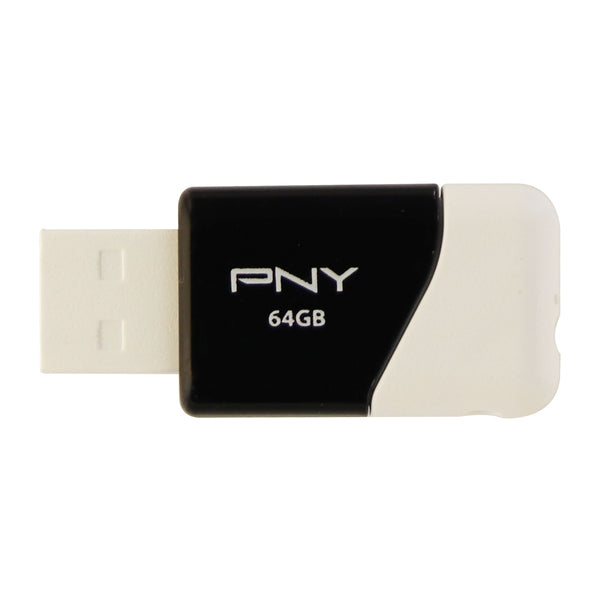 PNY USB Flash Drive with 64GB of Storage for Computers - White / Black - PNY - Simple Cell Shop, Free shipping from Maryland!