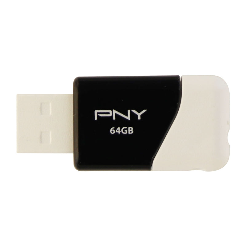 PNY USB Flash Drive with 64GB of Storage for Computers - White / Black - PNY - Simple Cell Shop, Free shipping from Maryland!