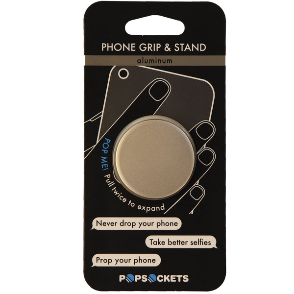 Genuine PopSockets Grip & Stand for Phones and Tablets - Gold Aluminum - PopSockets - Simple Cell Shop, Free shipping from Maryland!