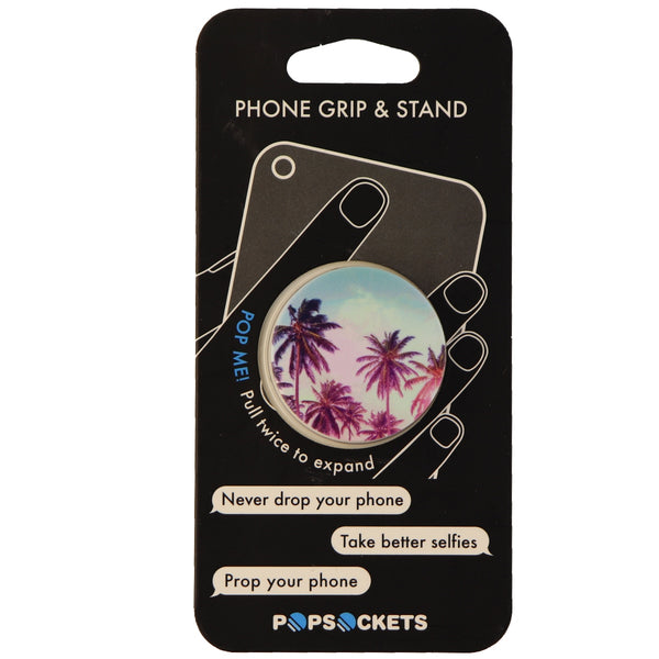 Genuine PopSockets Grip & Stand for Phones and Tablets - White/Palm Trees - PopSockets - Simple Cell Shop, Free shipping from Maryland!