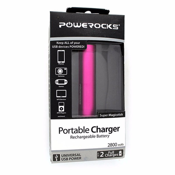 Powerocks Super Magicstick Universal 2800 mAh Portable Battery Black - Powerocks - Simple Cell Shop, Free shipping from Maryland!