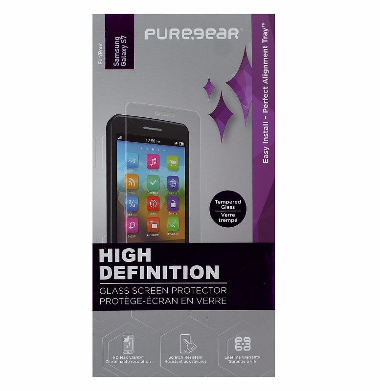 PureGear HD Tempered Glass Screen Protector for Samsung Galaxy S7 - Clear - PureGear - Simple Cell Shop, Free shipping from Maryland!