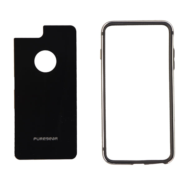 PureGear GlassBak 360 Metal Bumper and Glass for iPhone 8 Plus 7 Plus - Black - PureGear - Simple Cell Shop, Free shipping from Maryland!