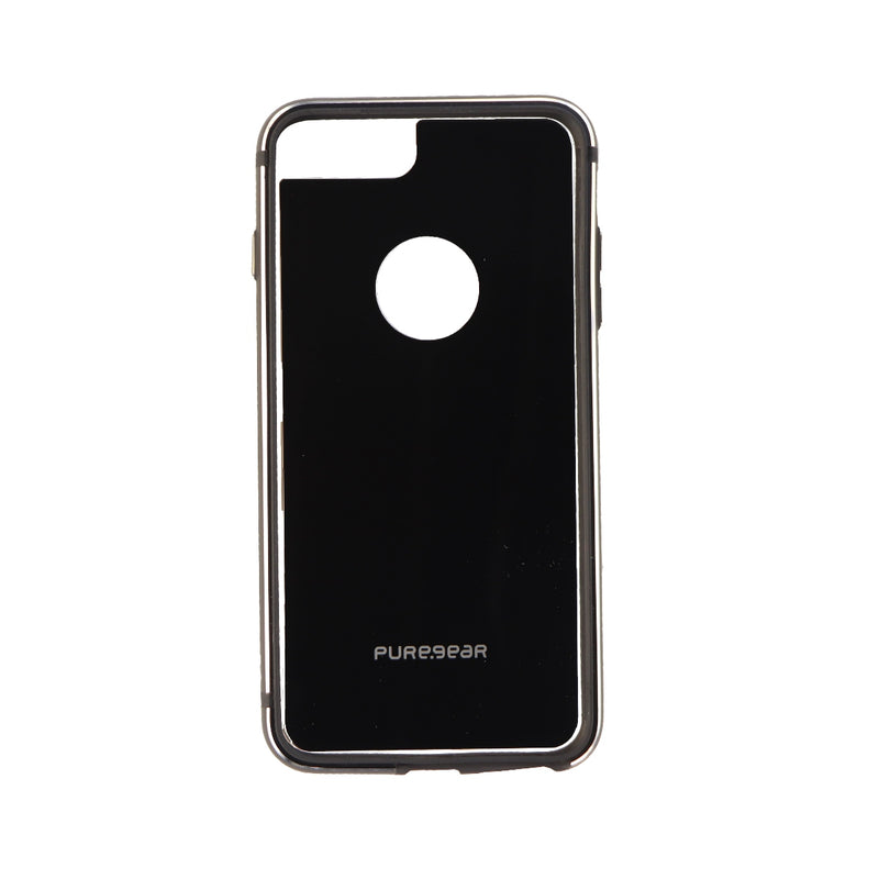 PureGear GlassBak 360 Metal Bumper and Glass for iPhone 8 Plus 7 Plus - Black - PureGear - Simple Cell Shop, Free shipping from Maryland!
