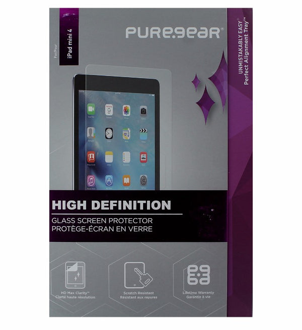 PureGear HD Tempered Glass with Self Aligning Tray for iPad Mini 4 - Clear - PureGear - Simple Cell Shop, Free shipping from Maryland!