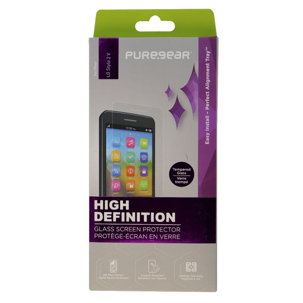 PureGear High Definition Tempered Glass Screen Protector for LG Stylo 2 V Clear - PureGear - Simple Cell Shop, Free shipping from Maryland!