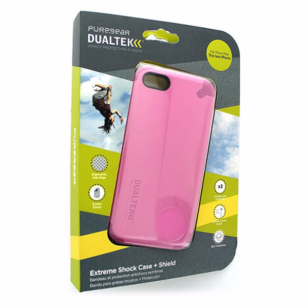 PureGear Dualtek Case for Apple iPhone SE 5 5S Pink and Gray - PureGear - Simple Cell Shop, Free shipping from Maryland!