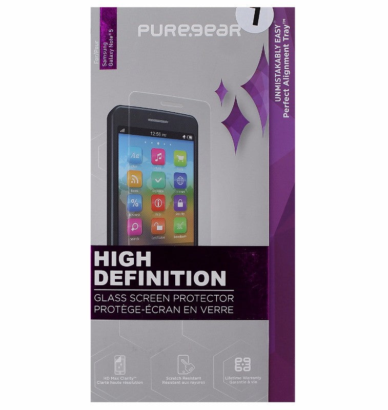 PureGear HD Tempered Glass Screen Protector for Samsung Galaxy Note 5 - Clear - PureGear - Simple Cell Shop, Free shipping from Maryland!