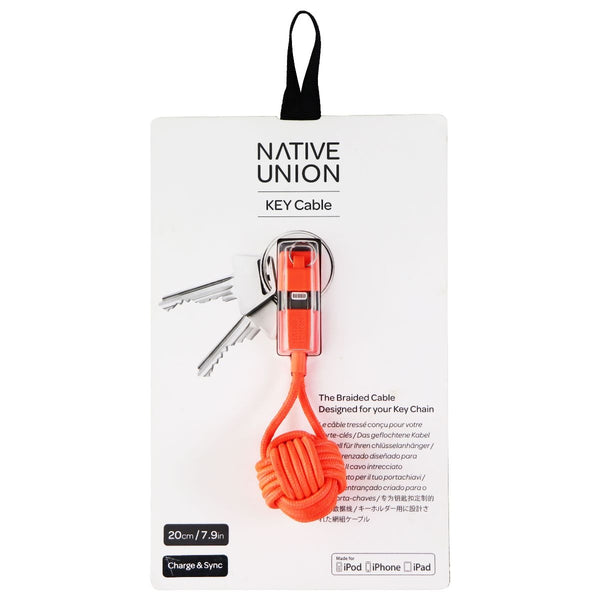 Native Union Key Cable for Apple iPhone & iPad - Coral Orange - Native Union - Simple Cell Shop, Free shipping from Maryland!
