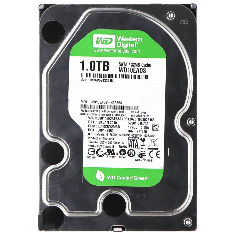 Western Digital 1 TB Caviar Green SATA Intellipower 32 MB Cache Desktop HDD 3.5 - Western Digital - Simple Cell Shop, Free shipping from Maryland!