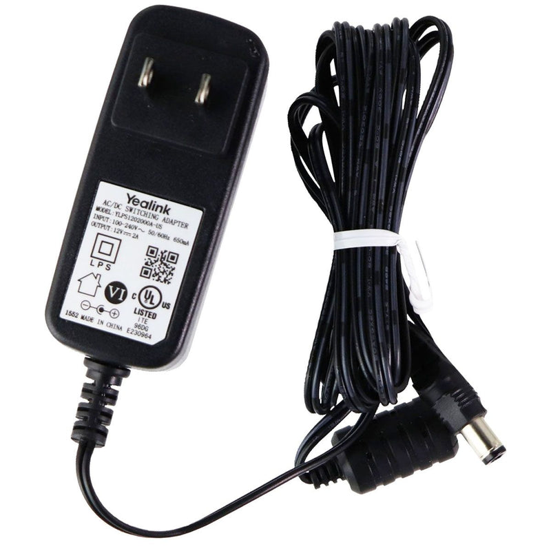 Yealink (12V/2A) AC/DC Switching Power Supply - Black (YLPS1202000A-US) - Yealink - Simple Cell Shop, Free shipping from Maryland!