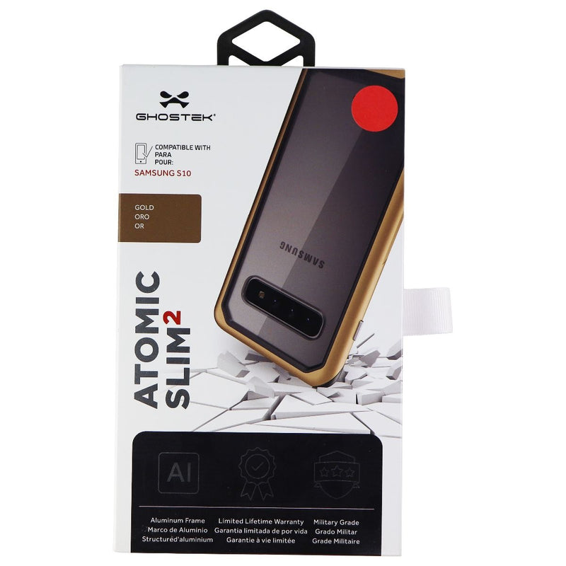 Ghostek Atomic Slim 2 Series Aluminum Case for Galaxy S10 - Gold/Black/Clear - Ghostek - Simple Cell Shop, Free shipping from Maryland!