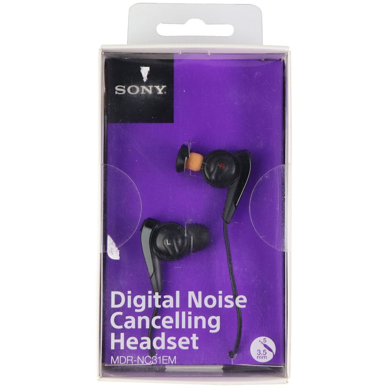 Sony Digital Noise Canceling 3.5mm Wired EarBud Headset - Black (MDR-NC31EMB) - Sony - Simple Cell Shop, Free shipping from Maryland!