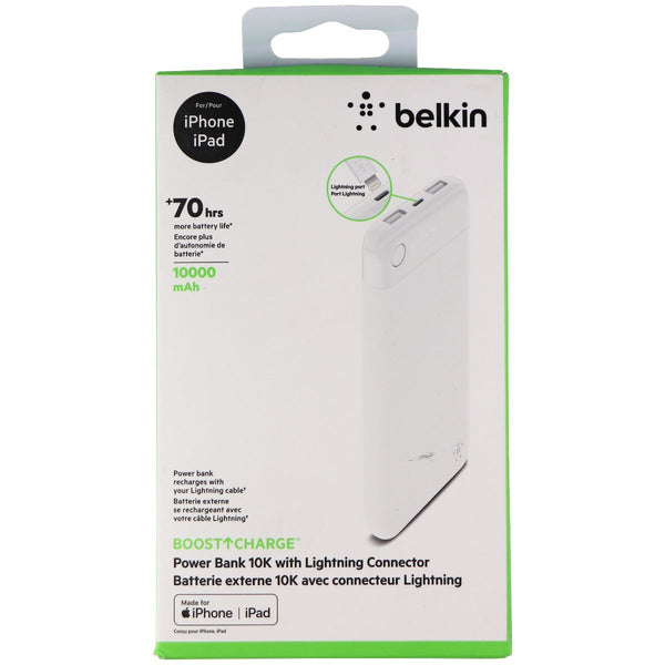 Belkin Boost Charge 10k Power Bank MFi Charger for iPhone/iPad/AirPods - White - Belkin - Simple Cell Shop, Free shipping from Maryland!